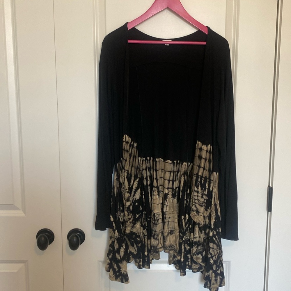 The Collection Royal Half Tie‎ Dye Relaxed Cardigan